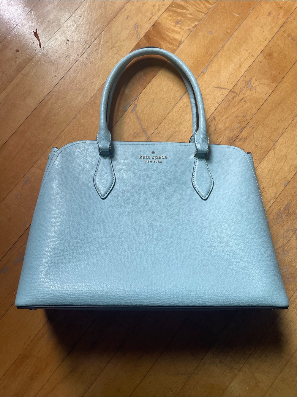 kate spade Light Blue Leather Satchel with dust bag